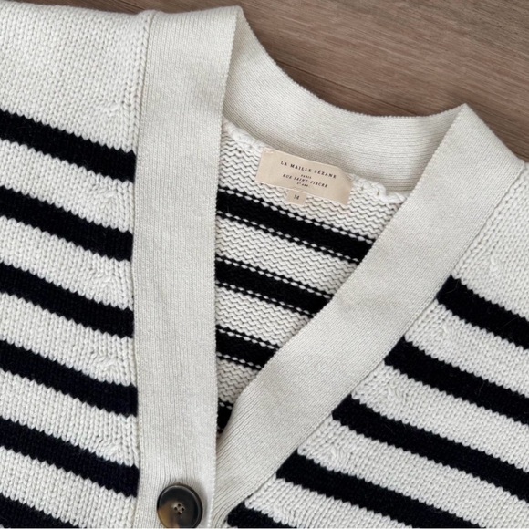 Sezane Wilson Striped Cardigan - Picture 3 of 5